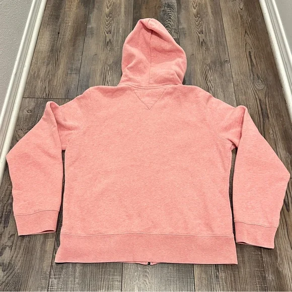 Tommy Hilfiger Pink Fleece Zip-Up Hoodie – Size L - Picture 4 of 8